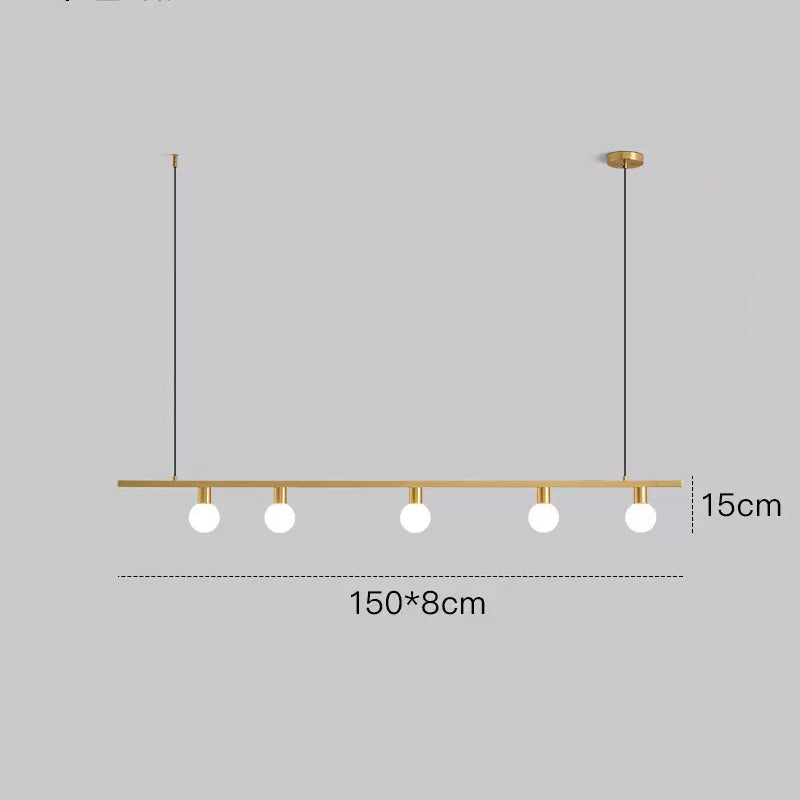 OTTEN Linear Chandelier by Lampadom - close-up
