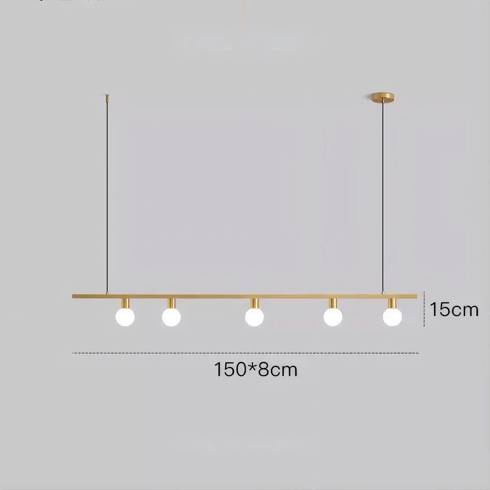 OTTEN Linear Chandelier by Lampadom - scale reference