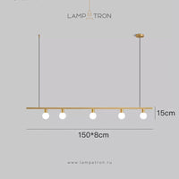 OTTEN Linear Chandelier by Lampadom - top view