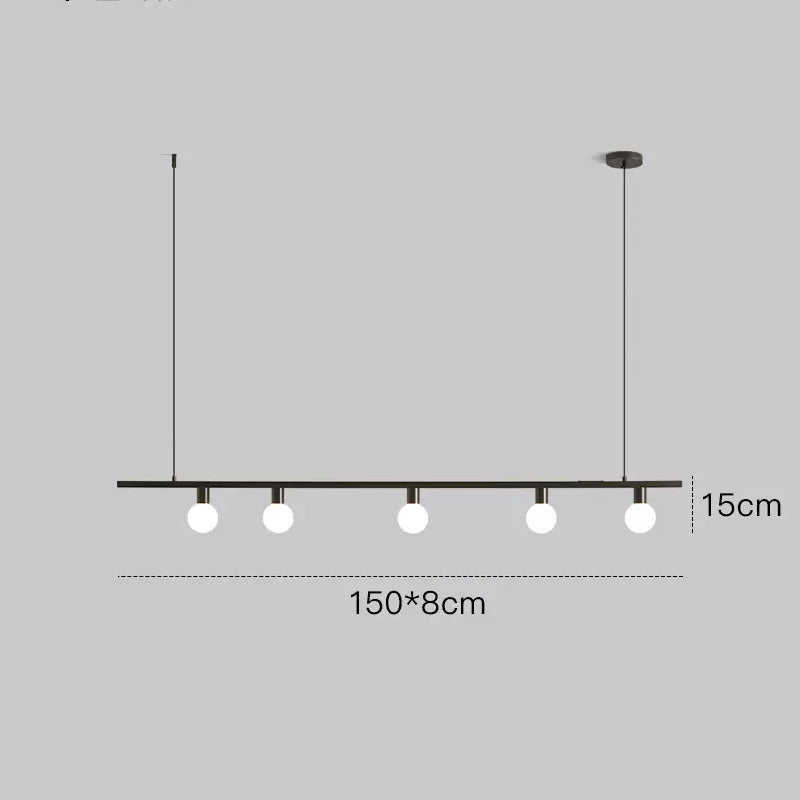 OTTEN Linear Chandelier by Lampadom - side view