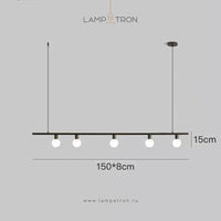 OTTEN Linear Chandelier by Lampadom - angle view