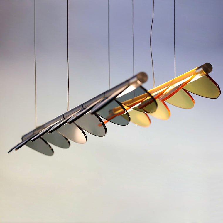 OTTO Linear Chandelier by Lampadom - close-up