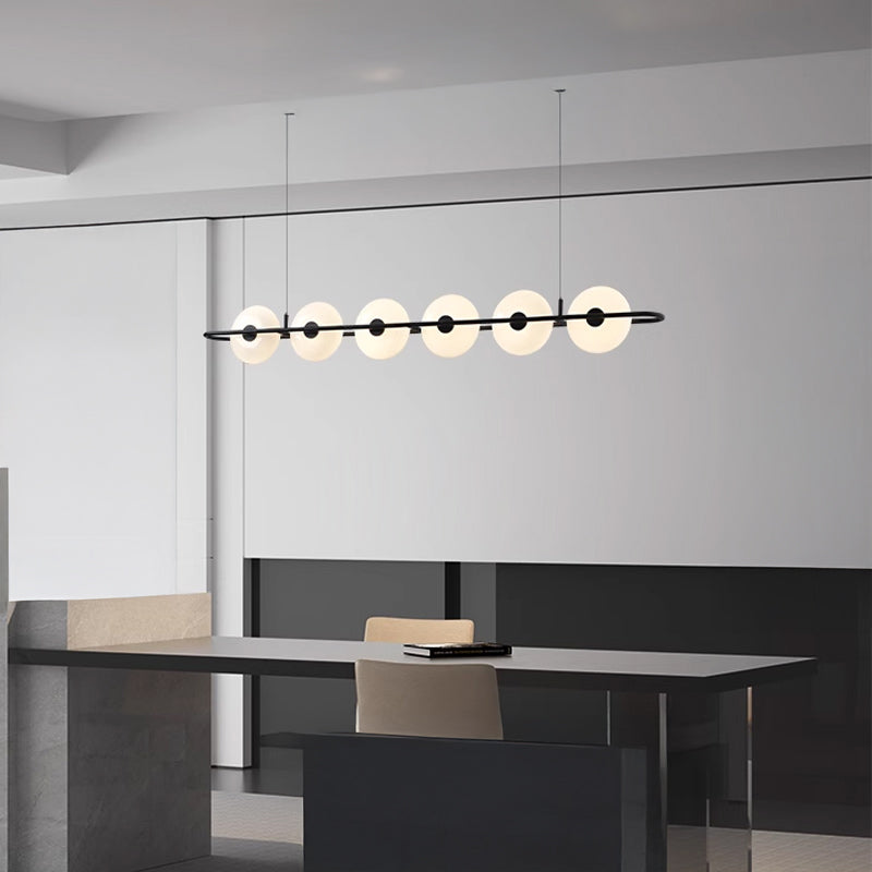 PAAVO Linear Chandelier by Lampadom - close-up