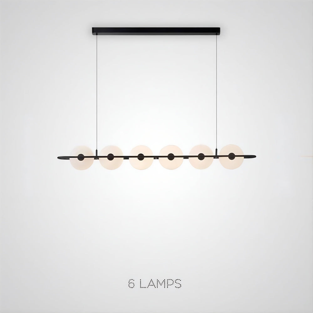 PAAVO Linear Chandelier by Lampadom - top view