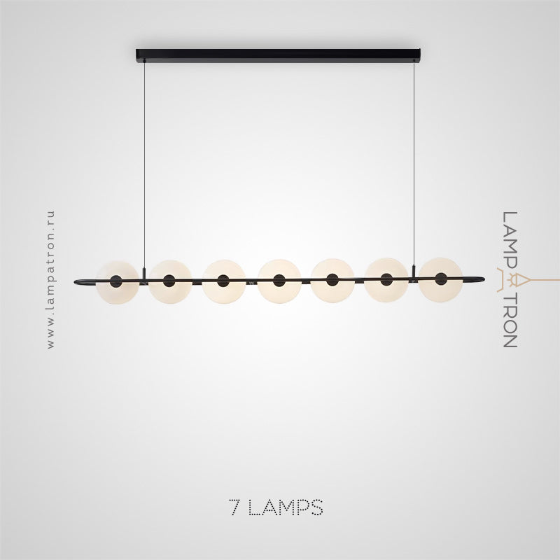 PAAVO Linear Chandelier by Lampadom - detail view