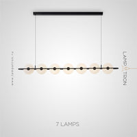 PAAVO Linear Chandelier by Lampadom - detail view