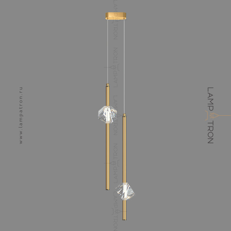 PARDIS DUO Cascade Light by Lampadom - side view