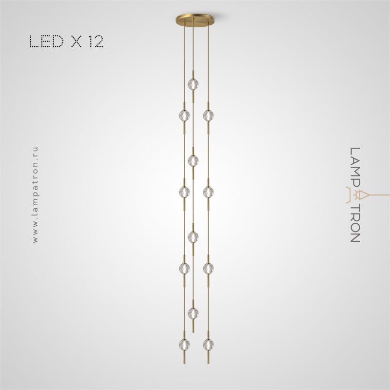 PARLY COMBO Cascade Light by Lampadom - angle view