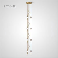 PARLY COMBO Cascade Light by Lampadom - scale reference