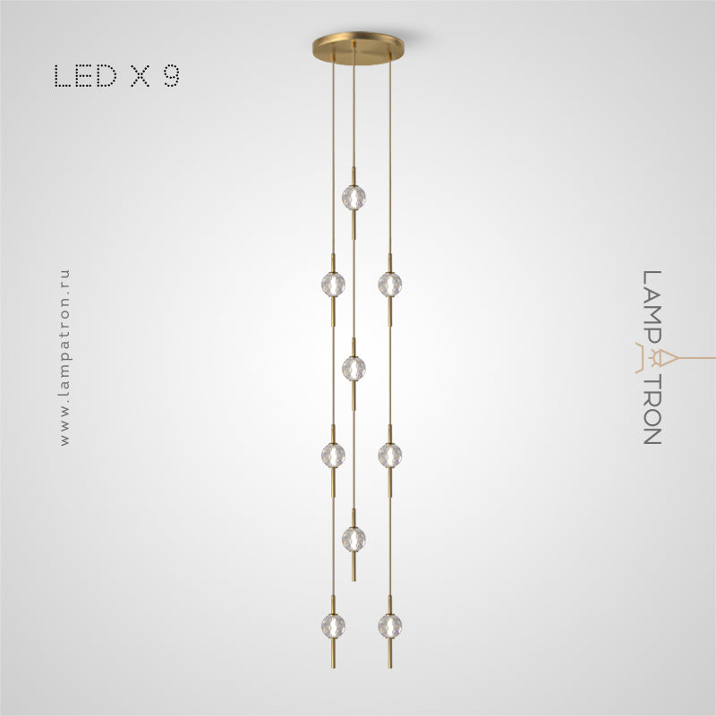 PARLY COMBO Cascade Light by Lampadom - top view