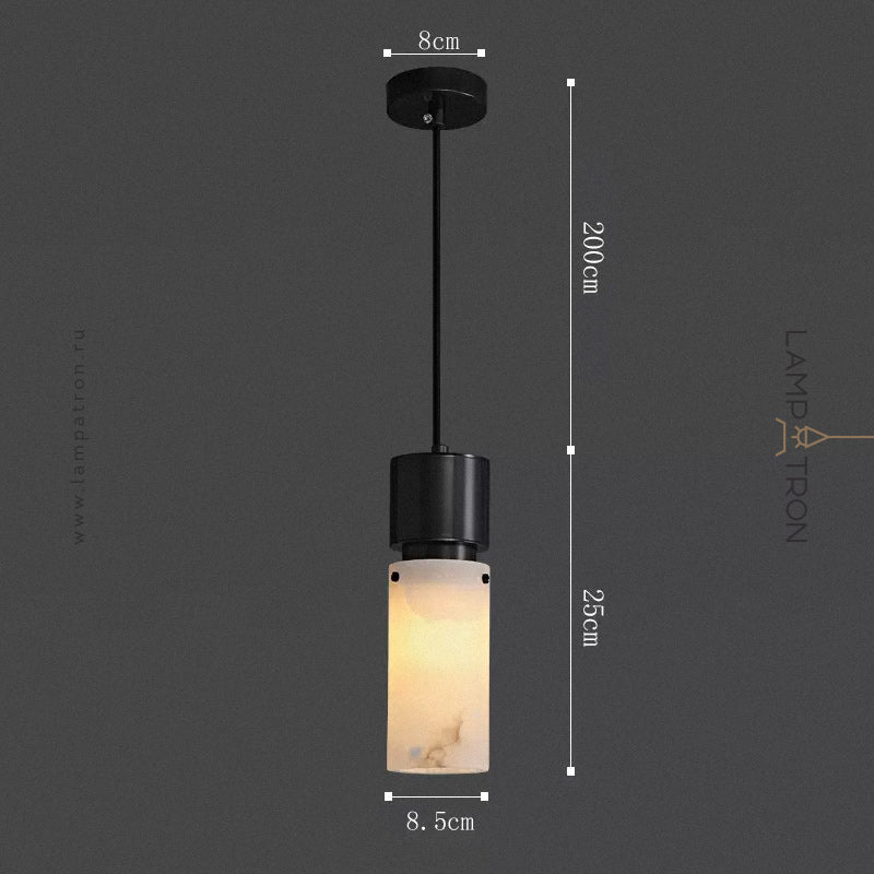 PAUEL Pendant by Lampadom - side view