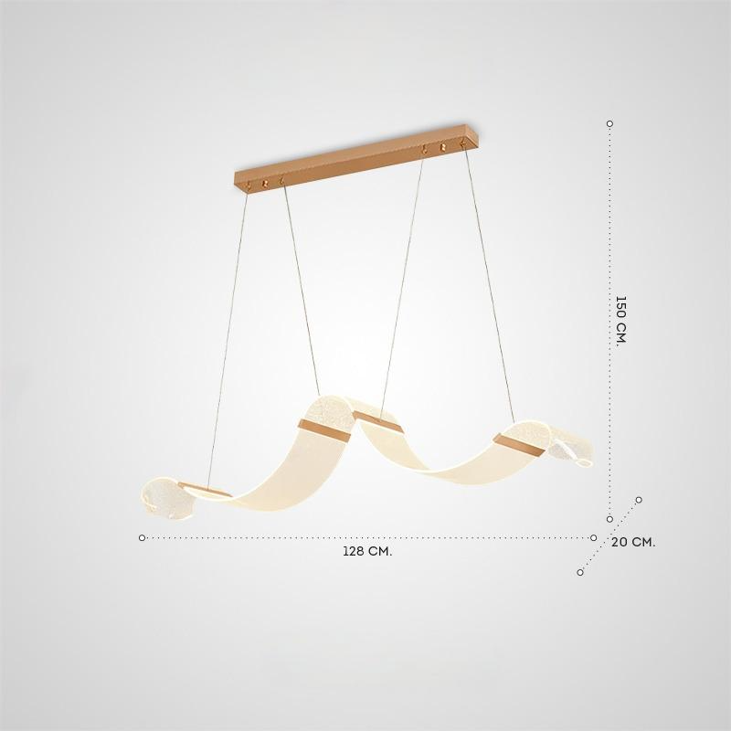 PAULinear Chandelier by Lampadom - ambient shot