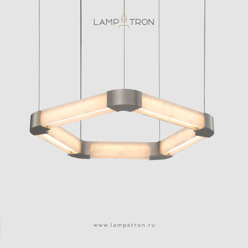 PENTUM Ring Chandelier by Lampadom - close-up