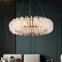 PETALS Ring Chandelier by Lampadom - side view
