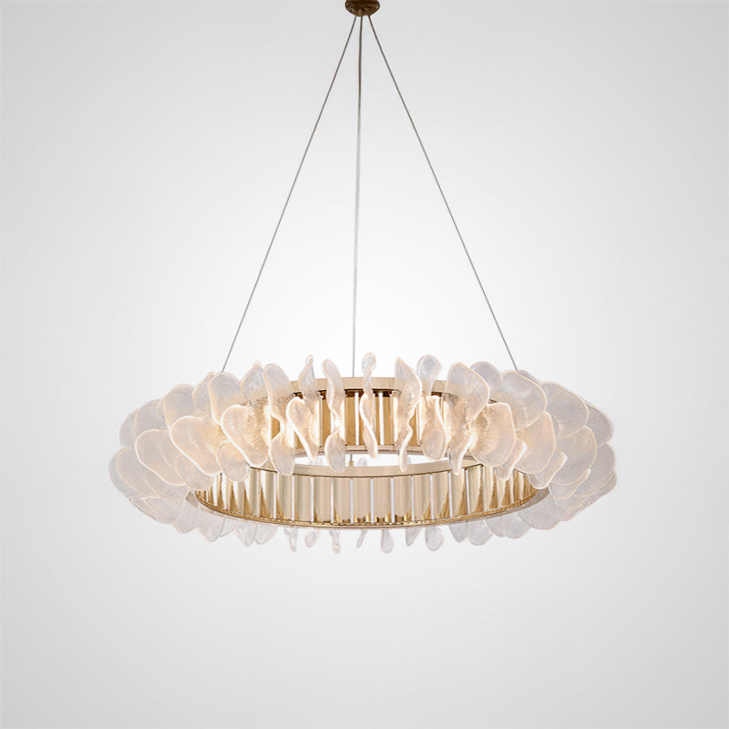 PETALS Ring Chandelier by Lampadom - angle view