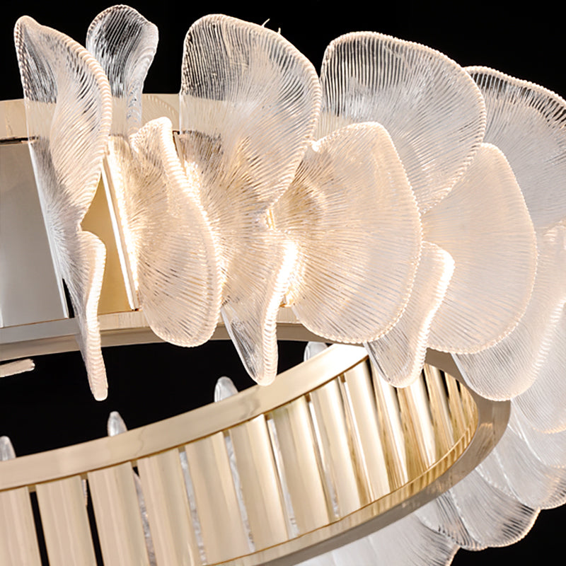PETALS Ring Chandelier by Lampadom - side view