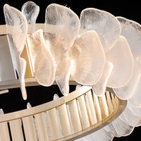 PETALS Ring Chandelier by Lampadom - side view