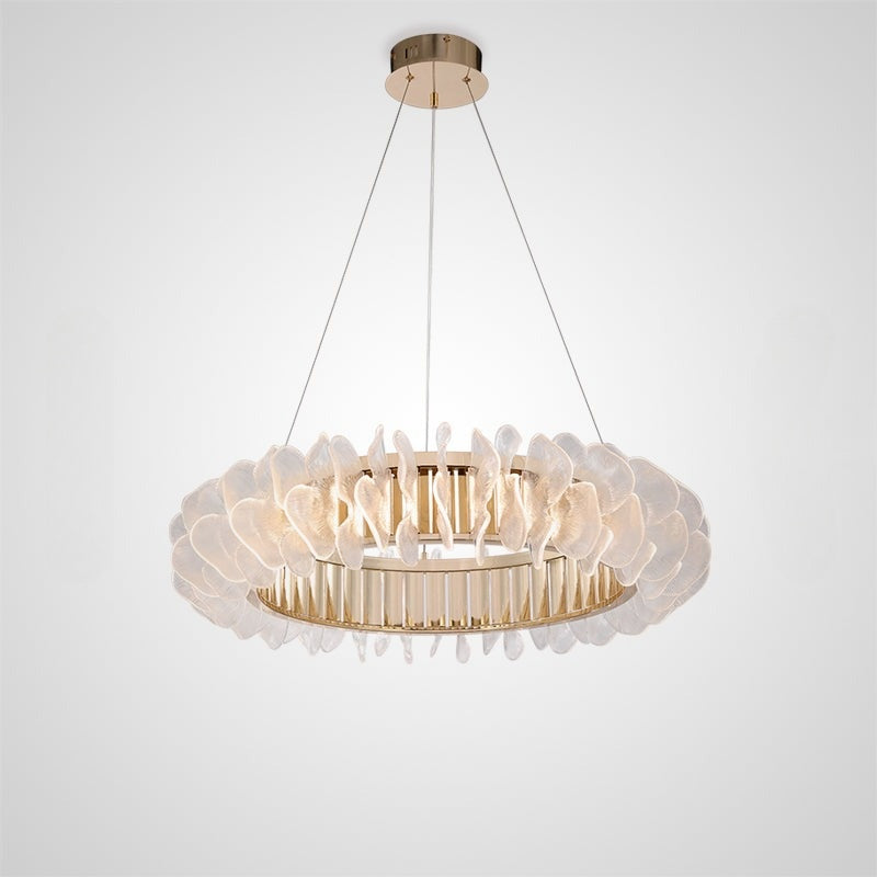 PETALS Ring Chandelier by Lampadom - close-up
