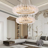PETALS Ring Chandelier by Lampadom - scale reference