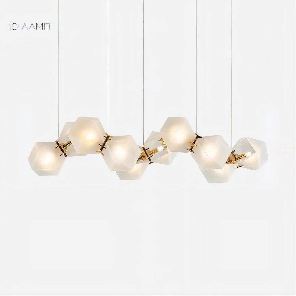 PHILLIS Linear Chandelier by Lampadom - scale reference
