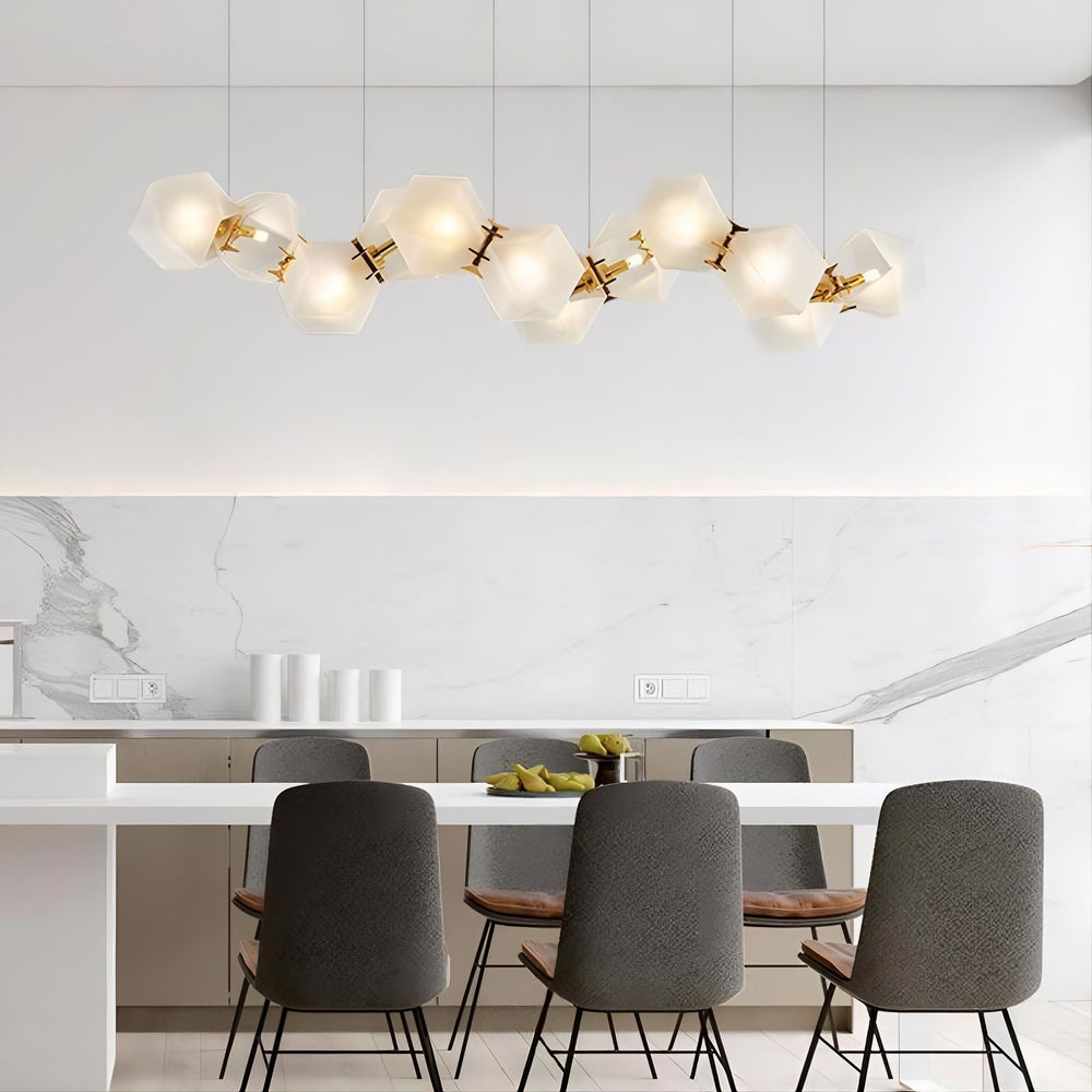 PHILLIS Linear Chandelier by Lampadom - ambient shot