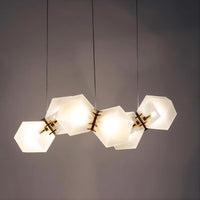 PHILLIS Linear Chandelier by Lampadom - side view