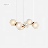 PHILLIS Linear Chandelier by Lampadom - detail view