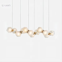 PHILLIS Linear Chandelier by Lampadom - top view