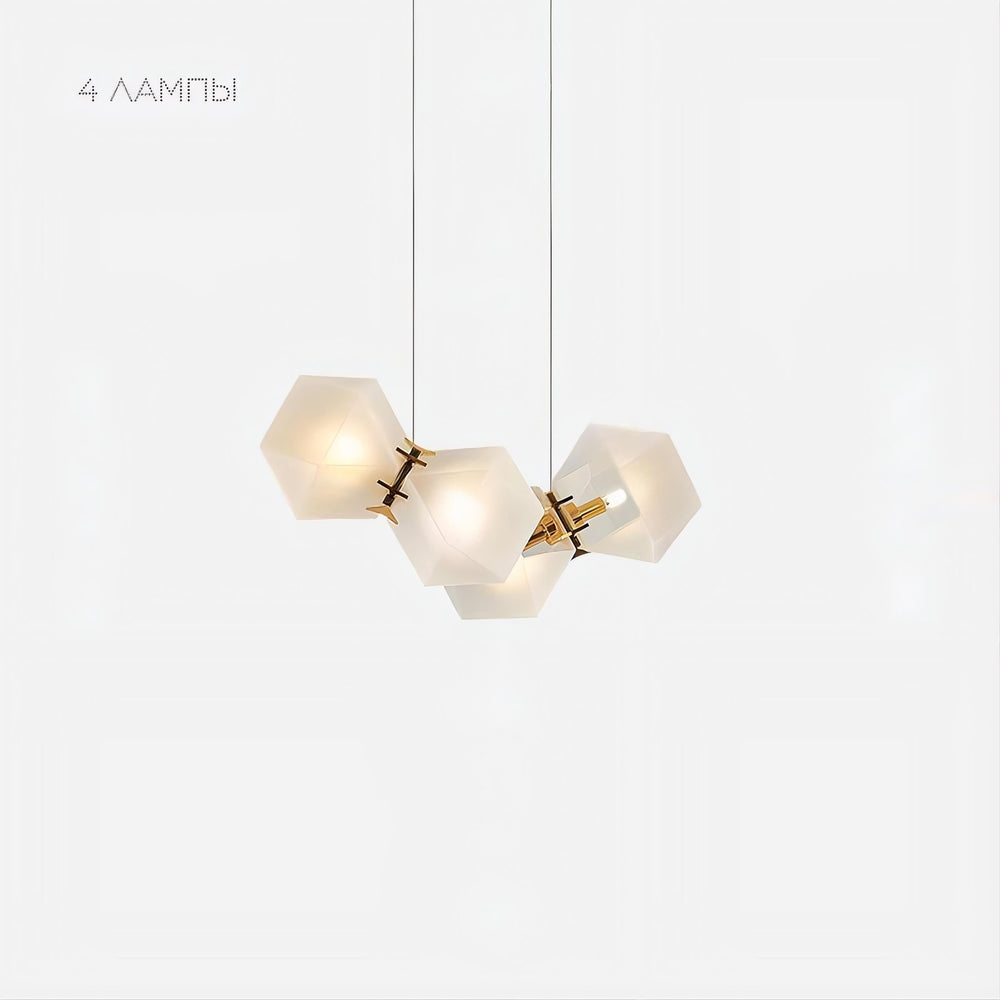 PHILLIS Linear Chandelier by Lampadom - close-up