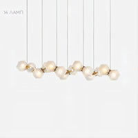 PHILLIS Linear Chandelier by Lampadom - angle view