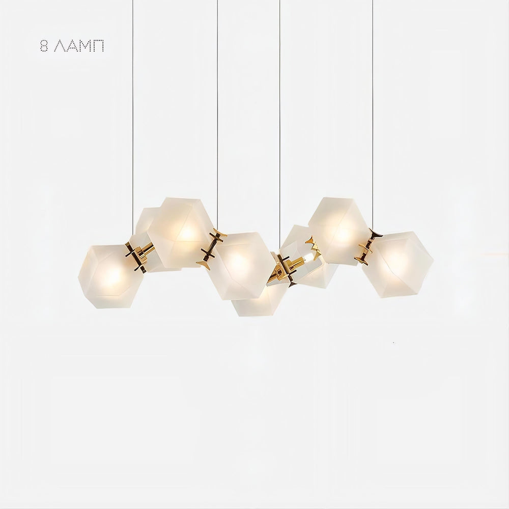 PHILLIS Linear Chandelier by Lampadom - detail view
