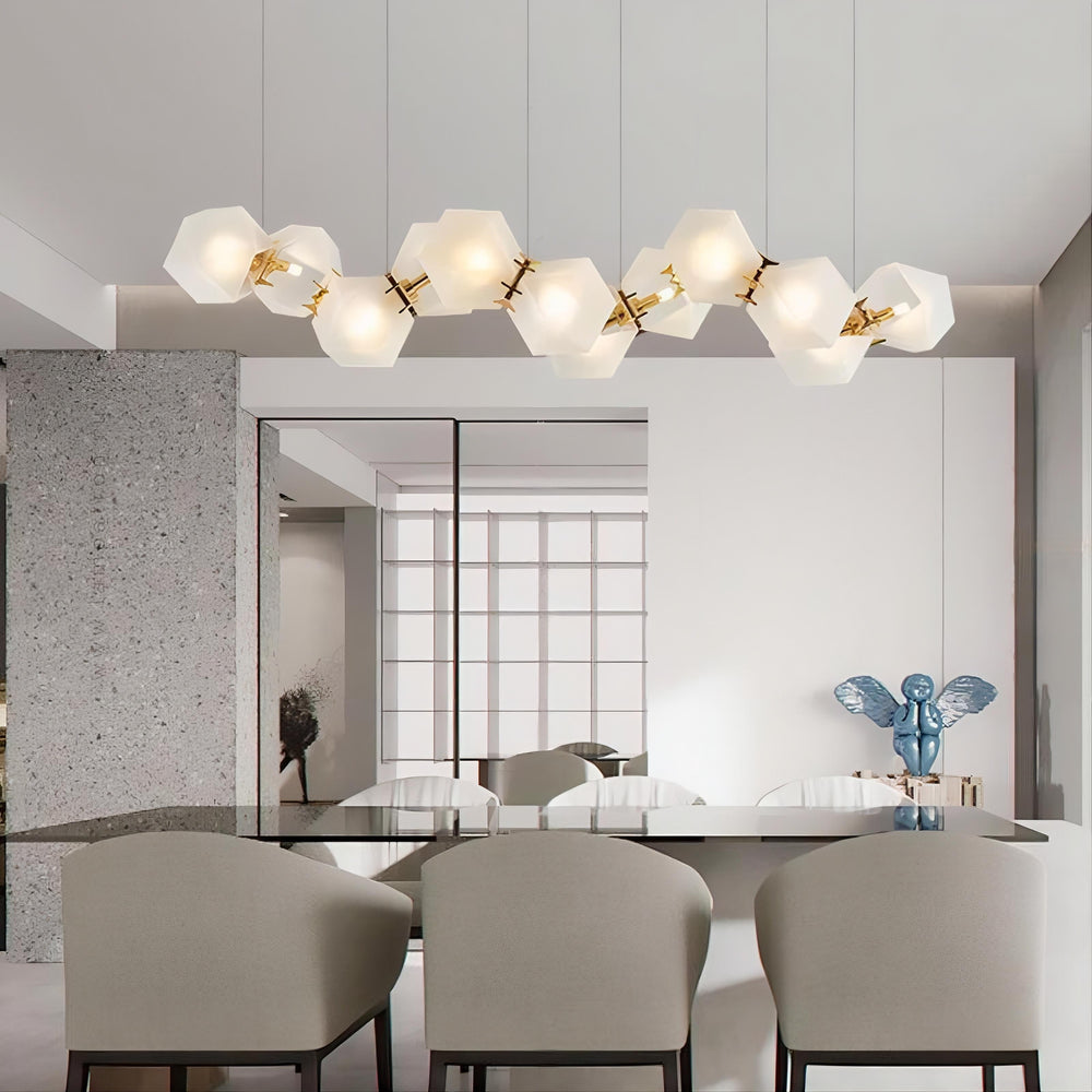 PHILLIS Linear Chandelier by Lampadom - scale reference