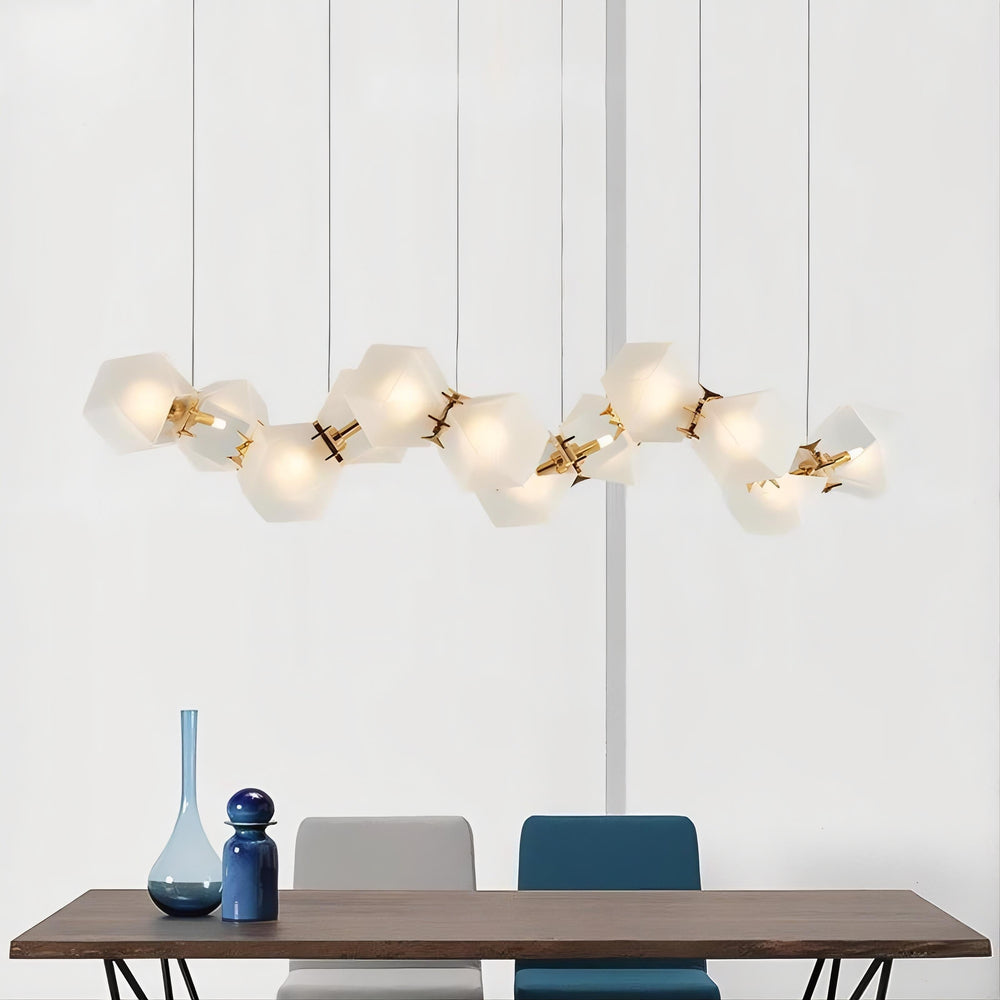 PHILLIS Linear Chandelier by Lampadom - scale reference