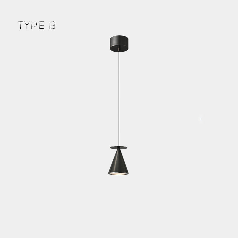 PIET CONE BRASS Pendant by Lampadom - top view