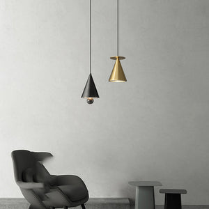 PIET CONE BRASS Pendant by Lampadom