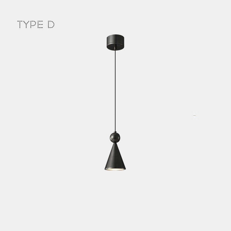PIET CONE BRASS Pendant by Lampadom - angle view