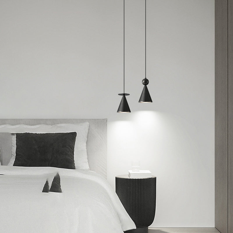 PIET CONE BRASS Pendant by Lampadom - side view