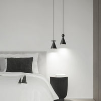 PIET CONE BRASS Pendant by Lampadom - side view