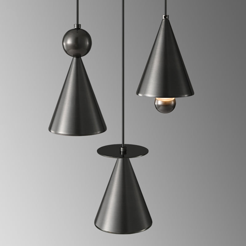 PIET CONE BRASS Pendant by Lampadom - close-up