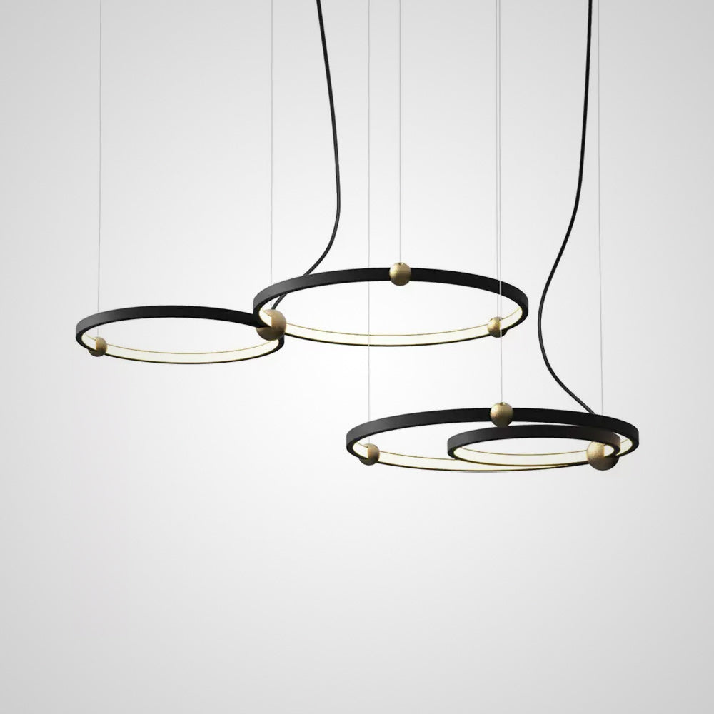 PLANETARY Ring Chandelier by Lampadom - close-up