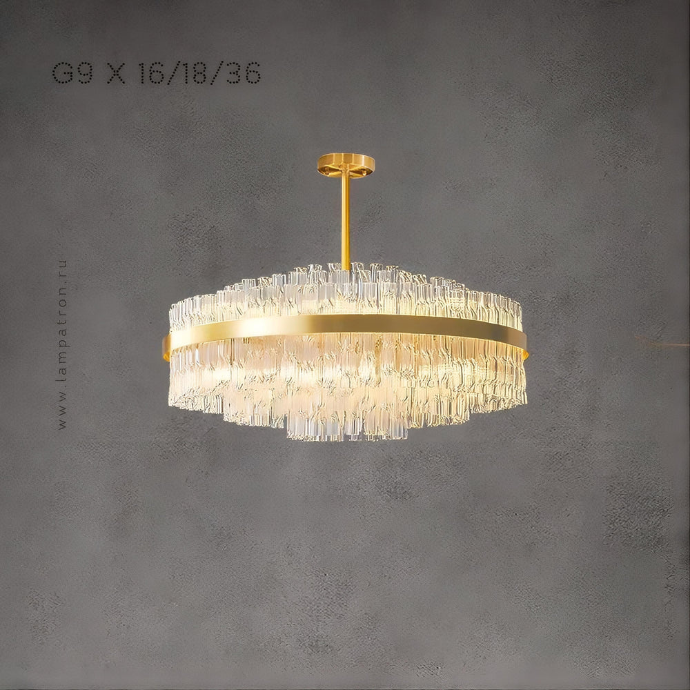 PONTIAN Chandelier by Lampadom - angle view