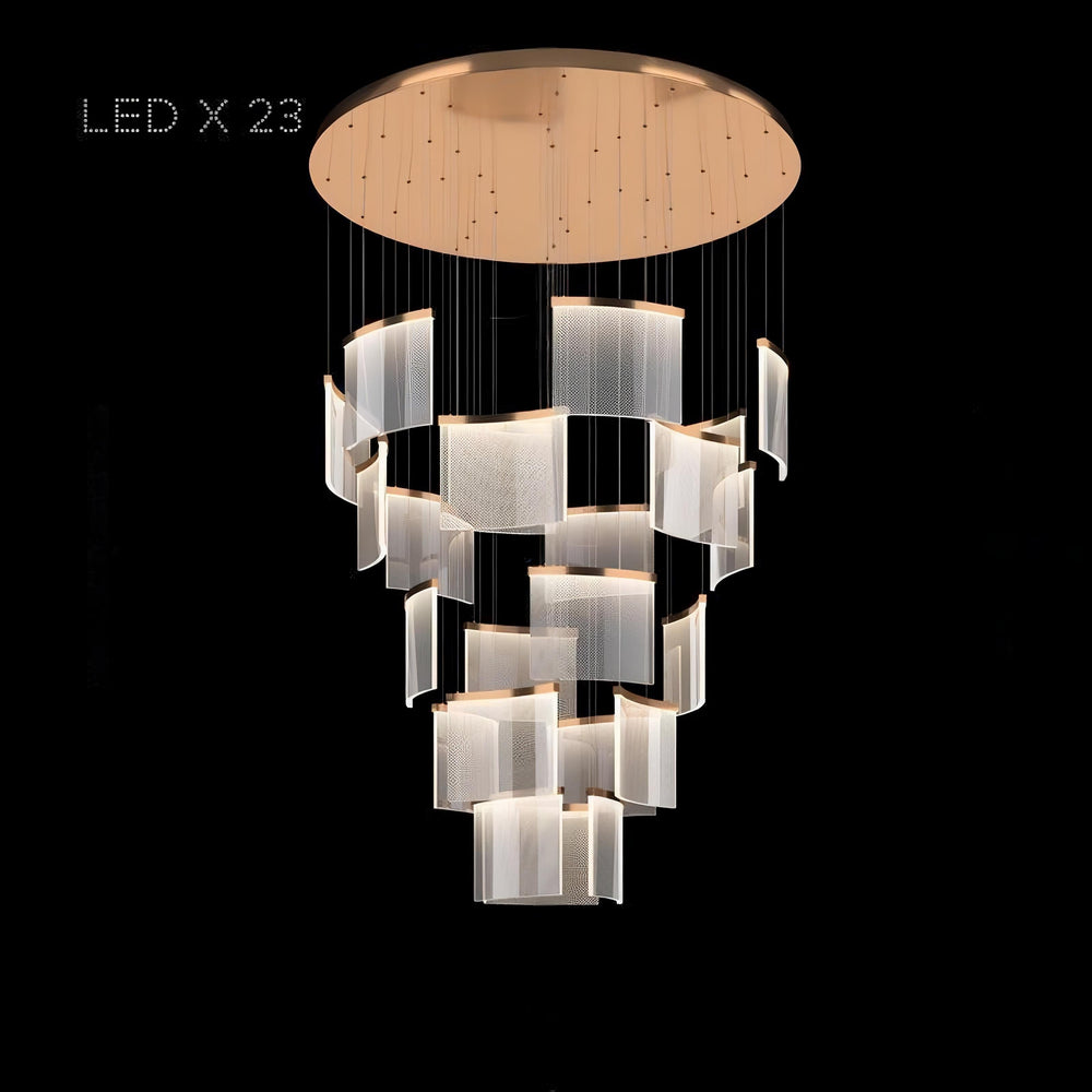 PORRIMA Cascade Light by Lampadom - scale reference