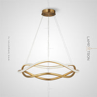 PORTAL Ring Chandelier by Lampadom - angle view