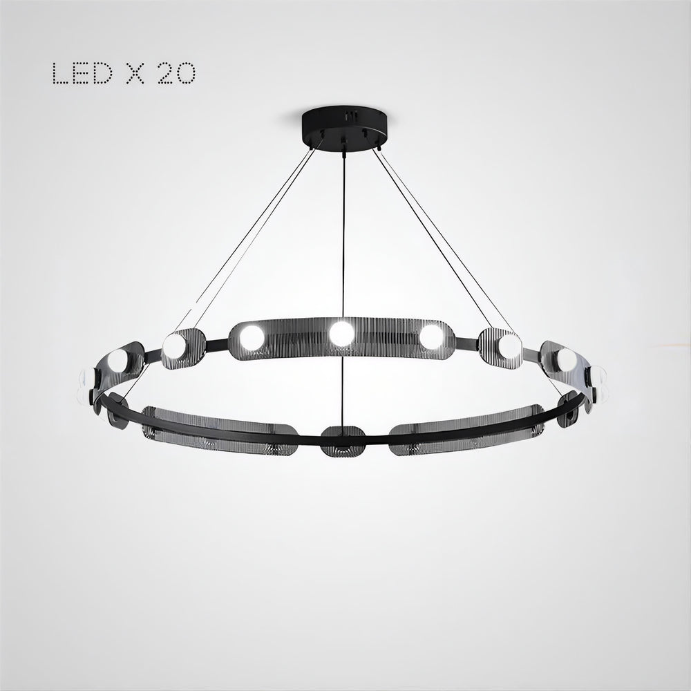 PRESTON Ring Chandelier by Lampadom - top view