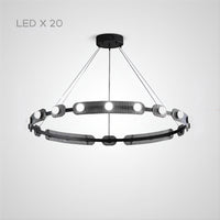 PRESTON Ring Chandelier by Lampadom - top view