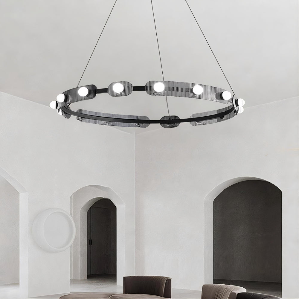 PRESTON Ring Chandelier by Lampadom - scale reference