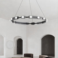 PRESTON Ring Chandelier by Lampadom - scale reference