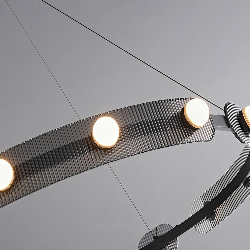 PRESTON Ring Chandelier by Lampadom - side view