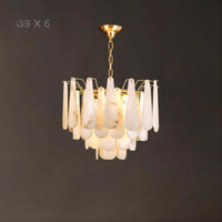 RADA MARBLE Chandelier by Lampadom - angle view