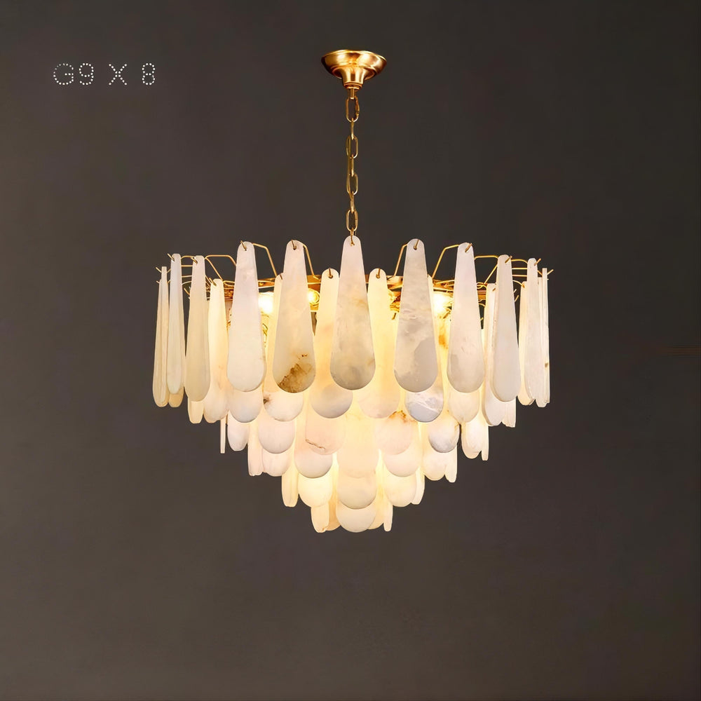 RADA MARBLE Chandelier by Lampadom - side view